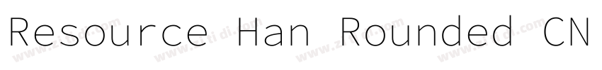 Resource Han Rounded CN Heavy字体转换